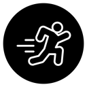 Man fast run icon