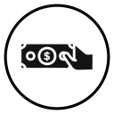 Man take money credit icon