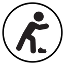Man tripping icon