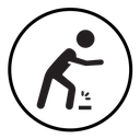 Man tripping icon
