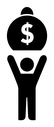 Man With Weight Debt icon