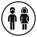 Man Woman Standing Figures icon