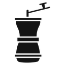 Manual coffee grinder icon
