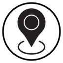 Map marker Black Filled icon