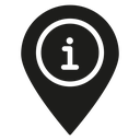 Map Pointer with Information icon