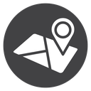 Map Black Filled icon