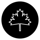 Maple Leaf Black Filled icon