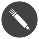 Marker Black Filled icon