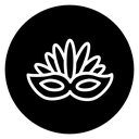Mask for brazil carnival celebration icon