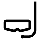 Mask snorkel icon
