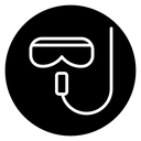 Mask snorkel icon
