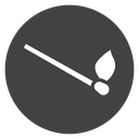 Matches Black Filled icon