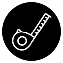 Measuring tape icon