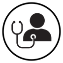 Medical check-up Black Filled icon