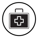 Medical kit icon