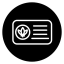 Medical marijuana card icon