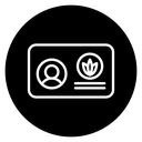 Medical marijuana card icon