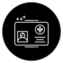 Medical marijuana card 2 icon