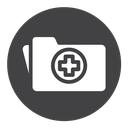 Medical record Black Filled icon