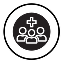 Medical team icon
