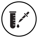 Medical test Black Filled icon