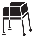 Medical walker icon