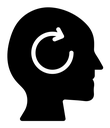 Memory recall Black Filled icon