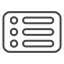 Menu list button icon