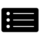 Menu List Button Panel icon