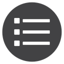 Menu Black Filled icon