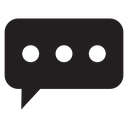 Message Black Filled icon