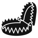 Metal trap icon