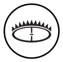 Metal trap icon