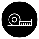 Meter tape icon