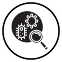 Microorganism Magnifying Glass icon