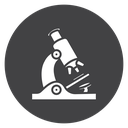 Microscope Black Filled icon