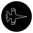 Military aircraft icon