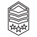 Military rank badge icon
