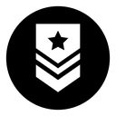 Military rank badge icon