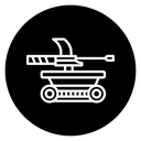 Military robot icon