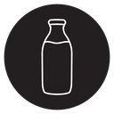 Milk bottle icon
