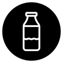 Milk bottle icon