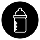 Milk bottle icon