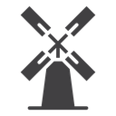 Mill sign icon