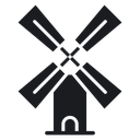 Mill sign 3 icon