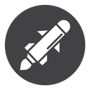 Missile Black Filled icon
