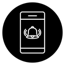 Mobile alarm icon