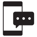 Mobile message notification icon