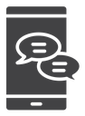 Mobile message notification icon