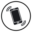 Mobile phone vibrating icon